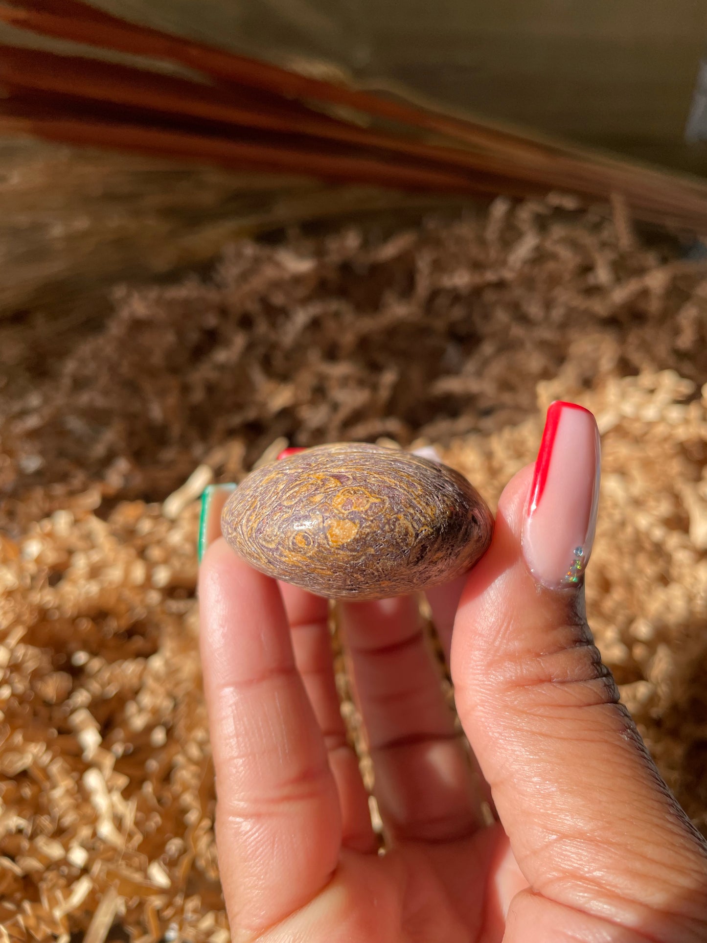 Calligraphy Stone Palmstone #10