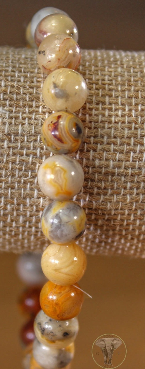 Crazy Lace Agate Bracelet 8mm