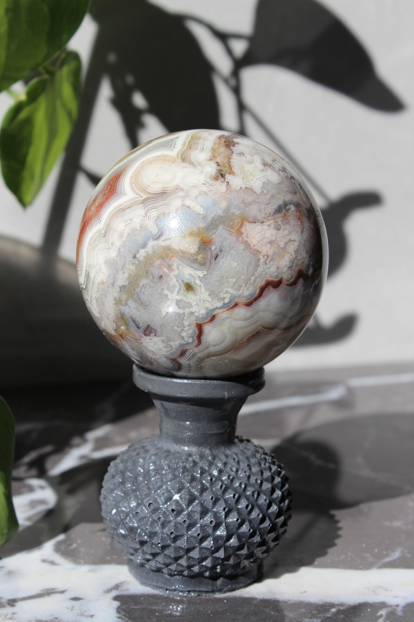 High Grade Crazy Lace Agate Sphere | Crystal Sphere | Tons of Soul
