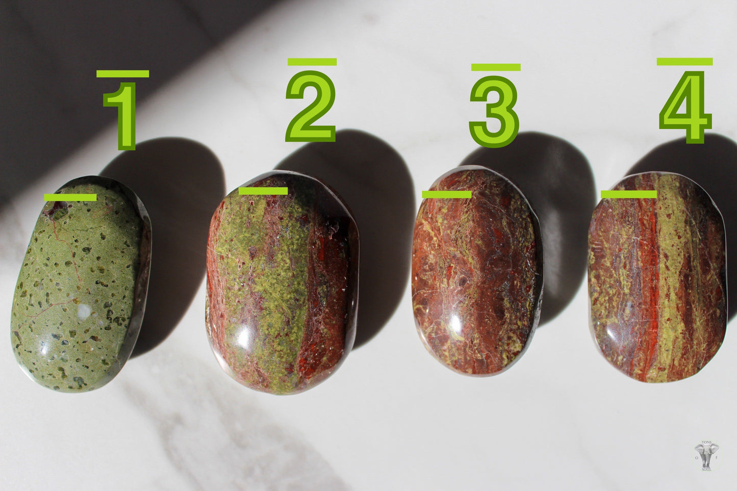 Dragon Blood Jasper Palmstone | Tons of Soul | Healing Crystals