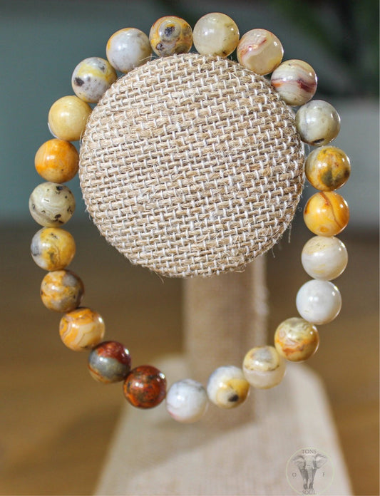 Crazy Lace Agate Bracelet 8mm