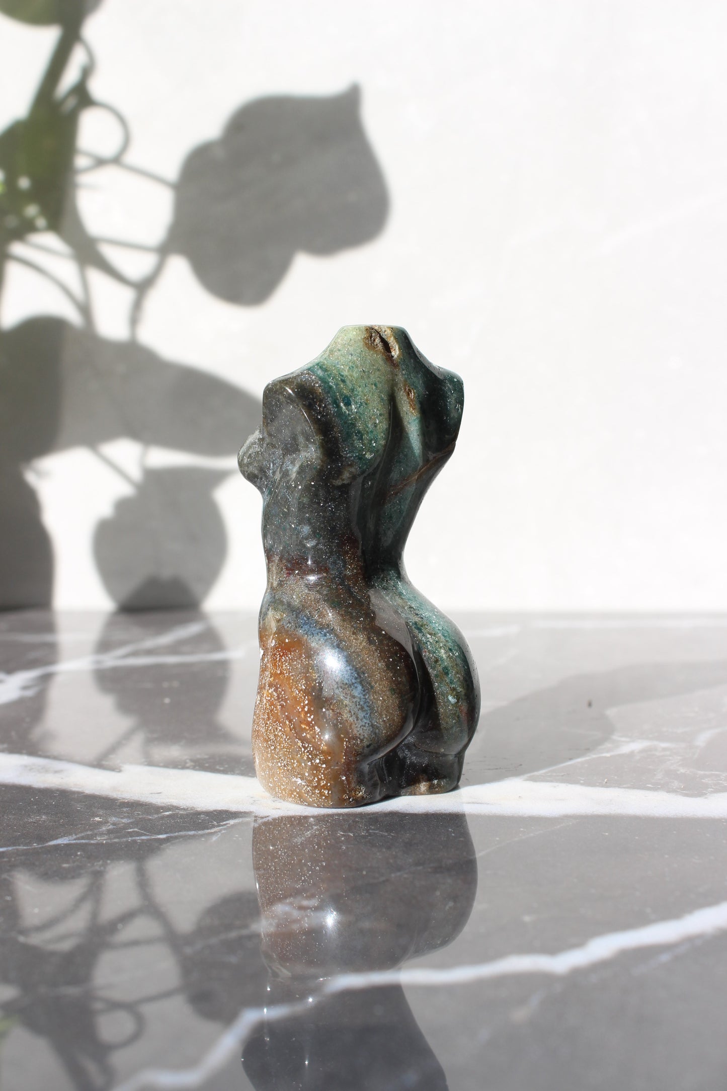 Ocean Jasper Goddess Model | Crystal Body Carving | Crystal Female Torso | Tons of Soul