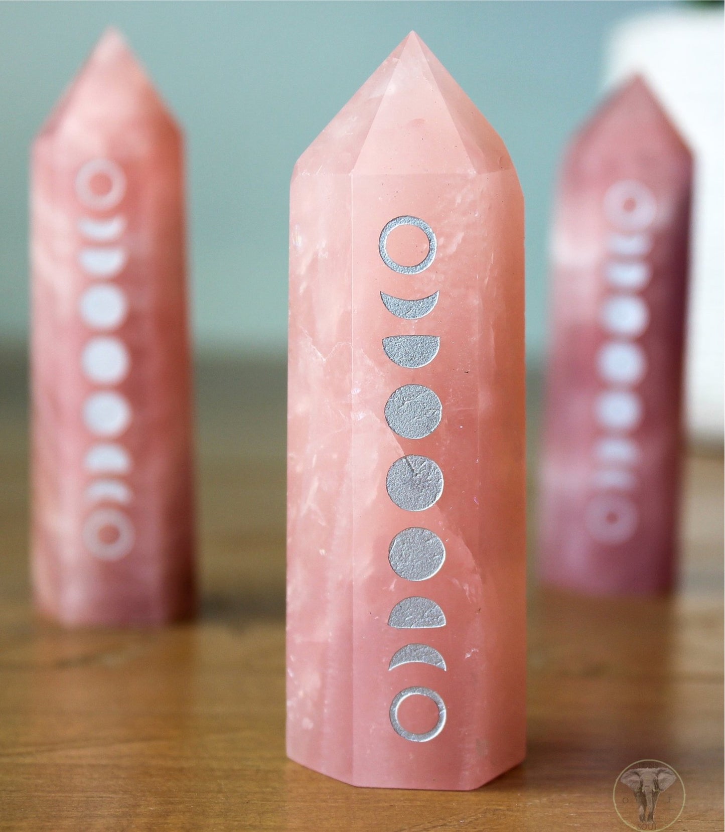 Rose Quartz Moon Phase Tower