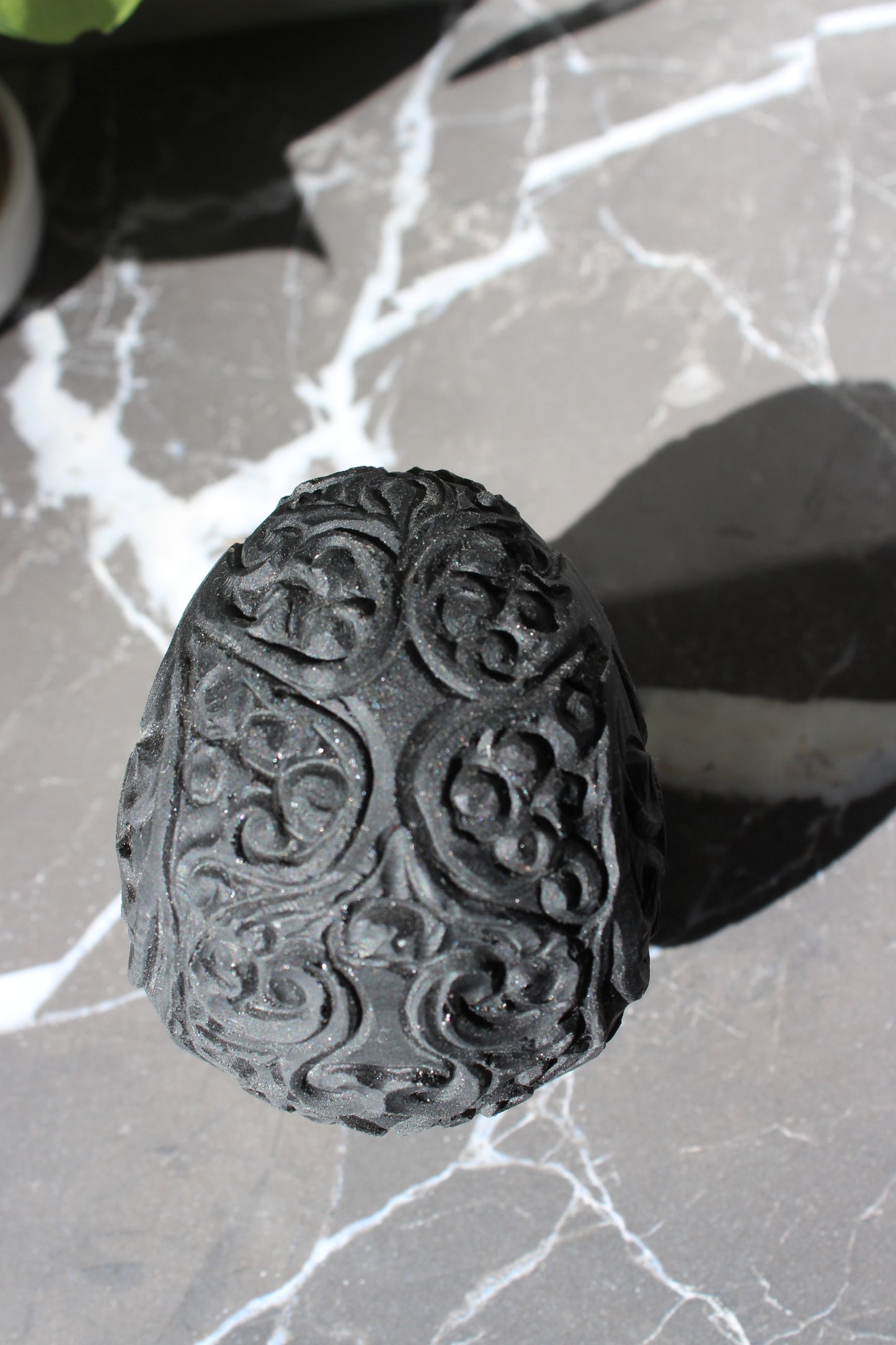 Matte Black Obsidian Sugar Skull | Crystal Skull | Tons of Soul