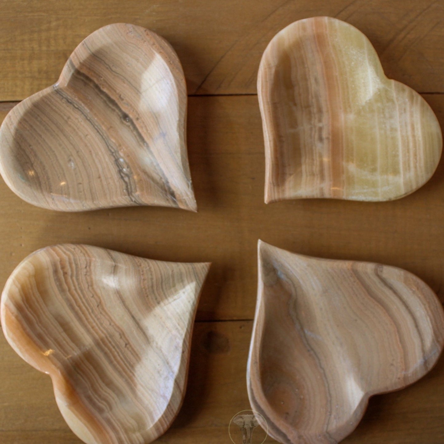 Onyx Trinket Heart Bowls
