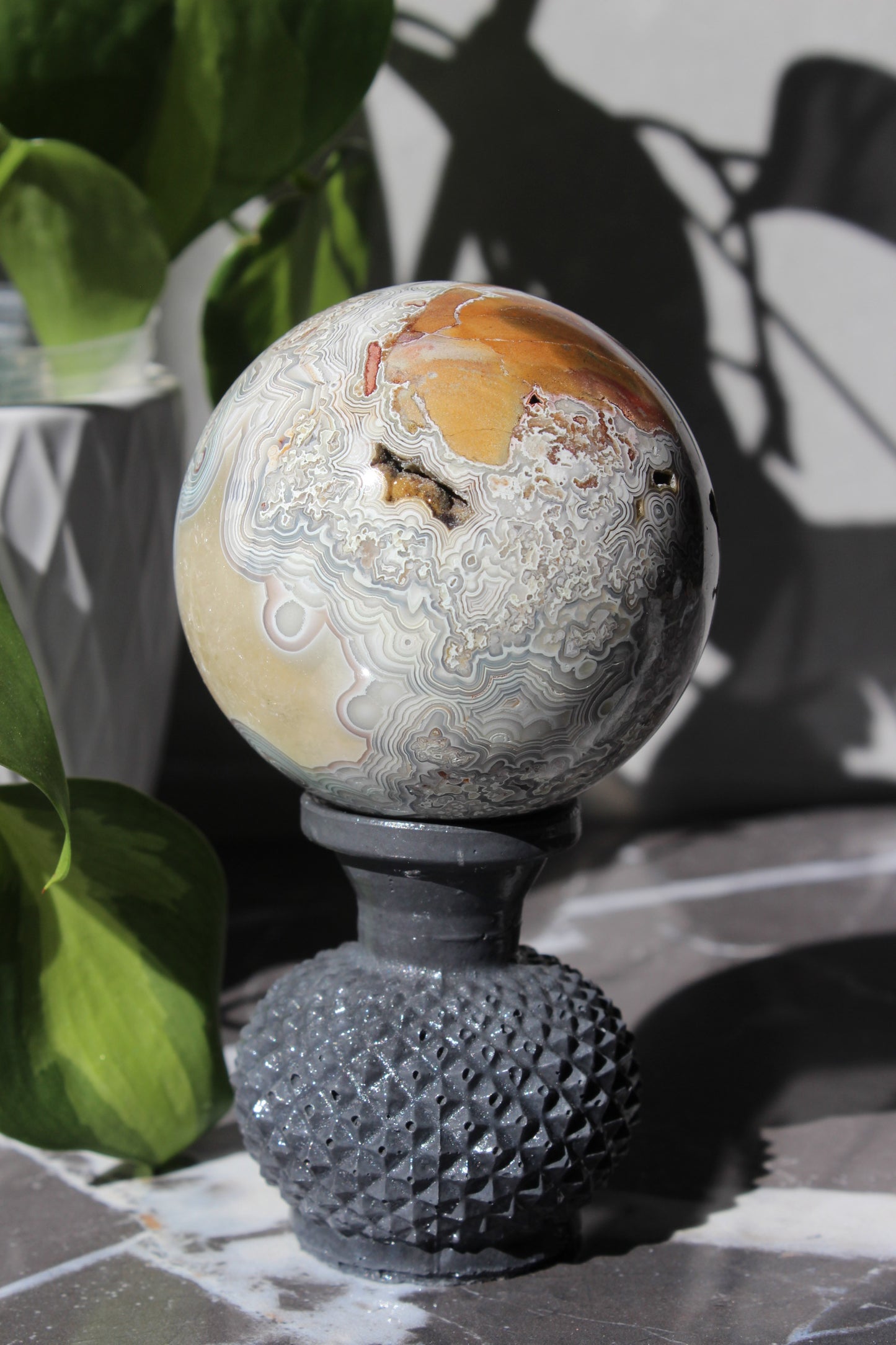 High Grade Crazy Lace Agate Sphere | Crystal Sphere | Tons of Soul
