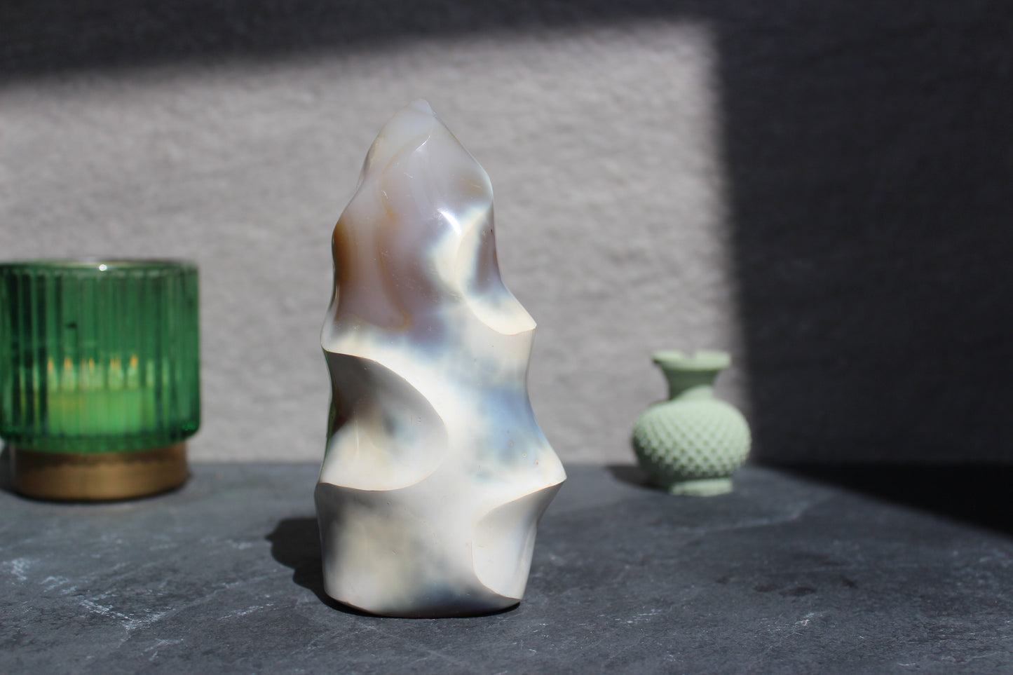 Orca Agate Flame | Brown And Gray Orca Agate Flame | Tons of Soul