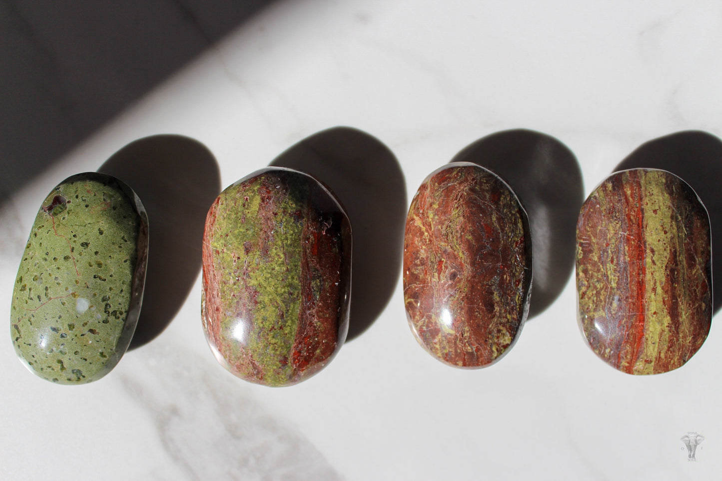 Dragon Blood Jasper Palmstone | Tons of Soul | Healing Crystals