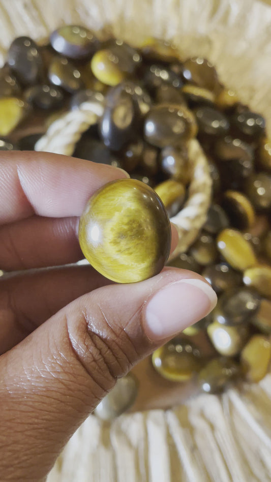 Tiger Eye Pocket Tumbled Stone