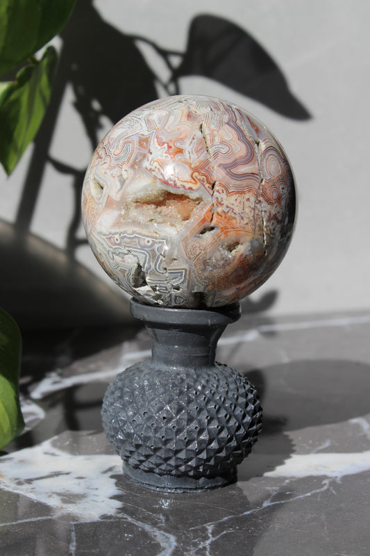 High Grade Crazy Lace Agate Sphere | Crystal Sphere | Tons of Soul