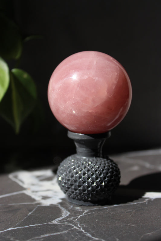 Rose Quartz Sphere | Rose Quartz Ball | Tons of Soul