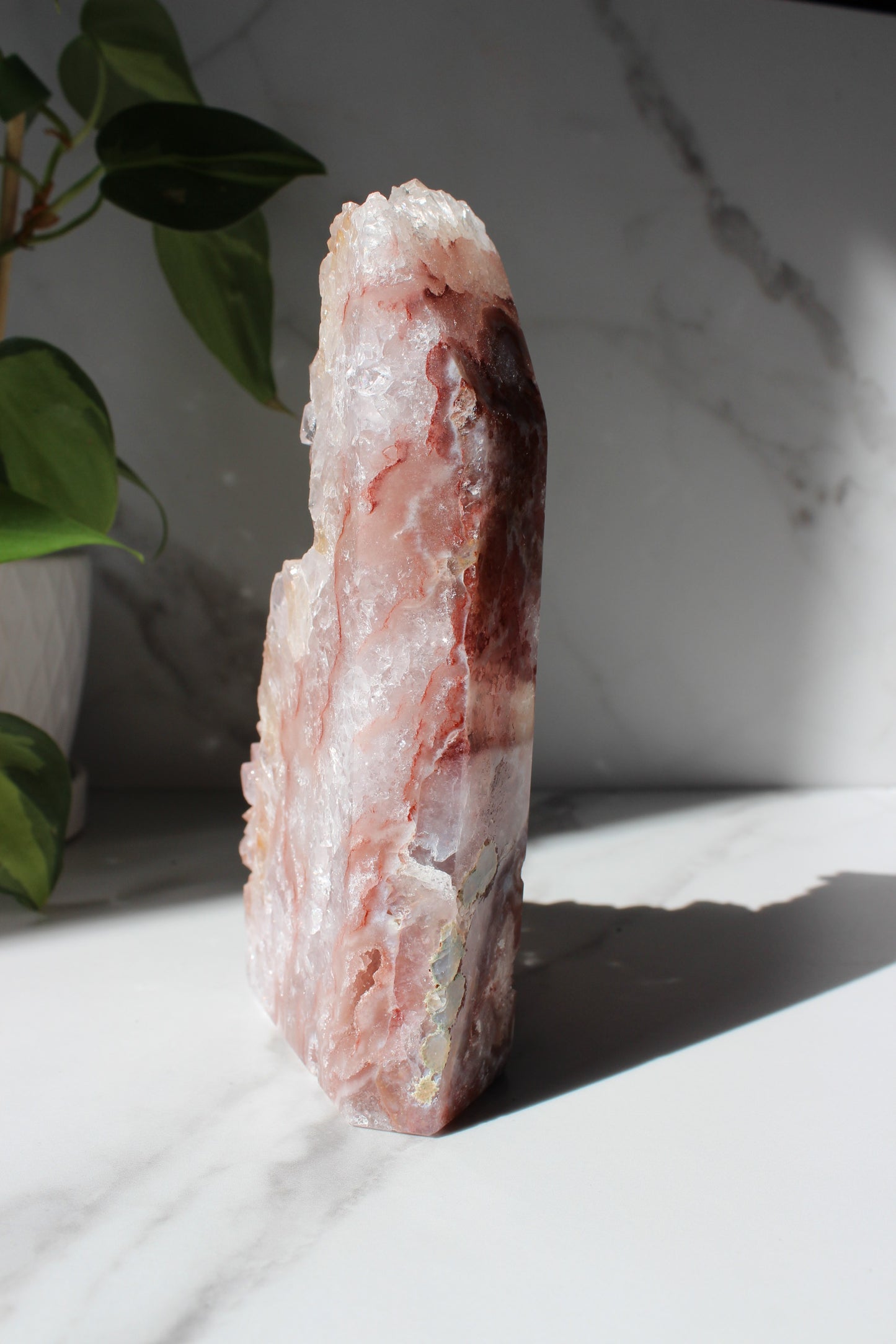 Extra Grade Druzy Pink Amethyst with Red Banding Tower Freeform | Crystal Tower Freeform | Tons of Soul Crystals