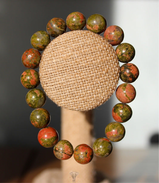 Unakite Bracelet 10mm