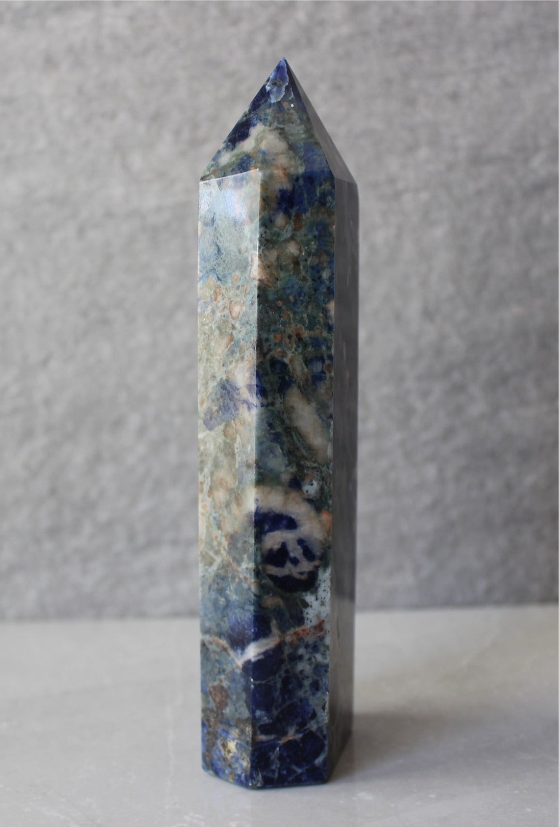 Large Sodalite Polished Tower Point