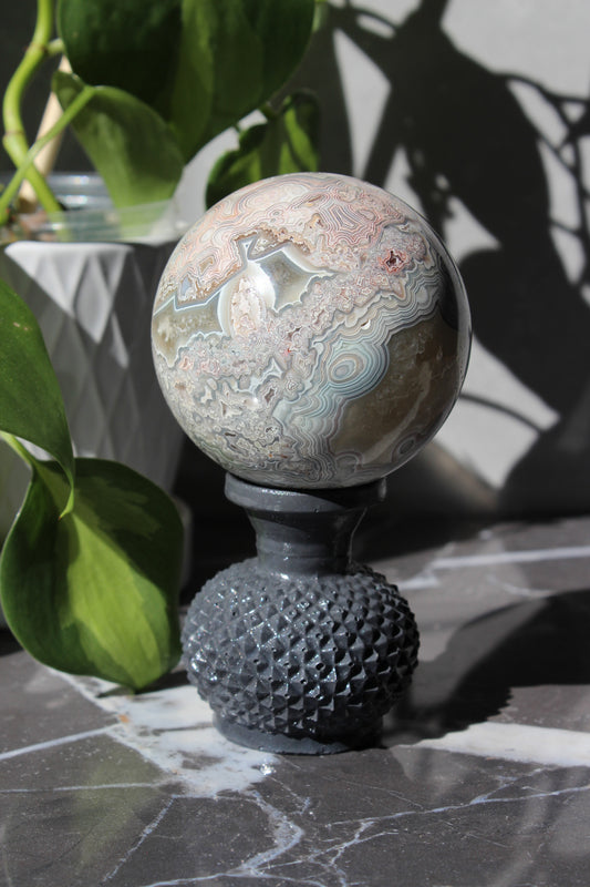 High Grade Crazy Lace Agate Sphere | Crystal Sphere | Tons of Soul