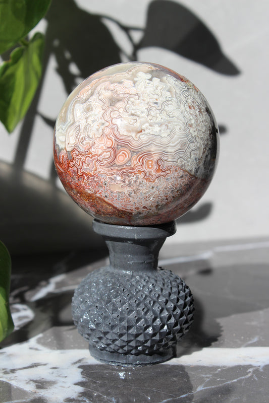High Grade Crazy Lace Agate Sphere | Crystal Sphere | Tons of Soul