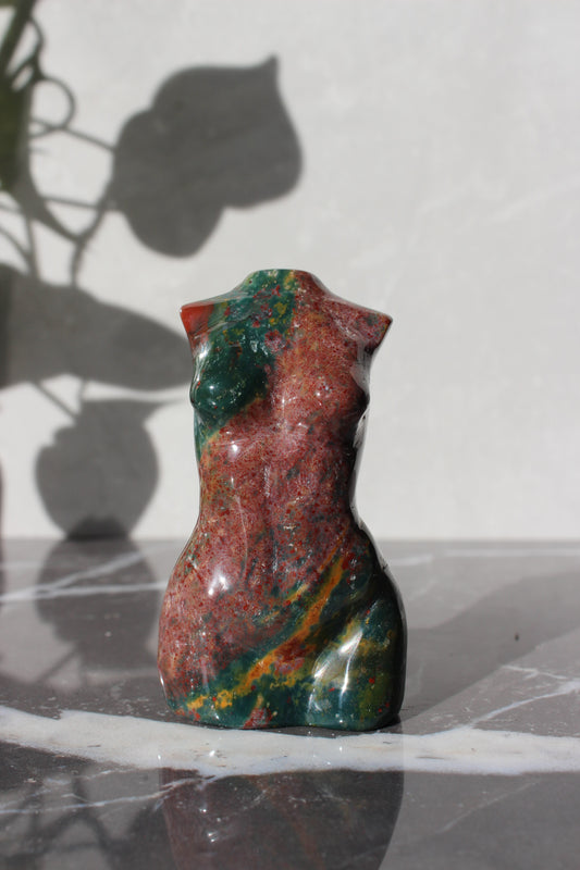 Ocean Jasper Goddess Model | Crystal Body Carving | Crystal Female Torso | Tons of Soul