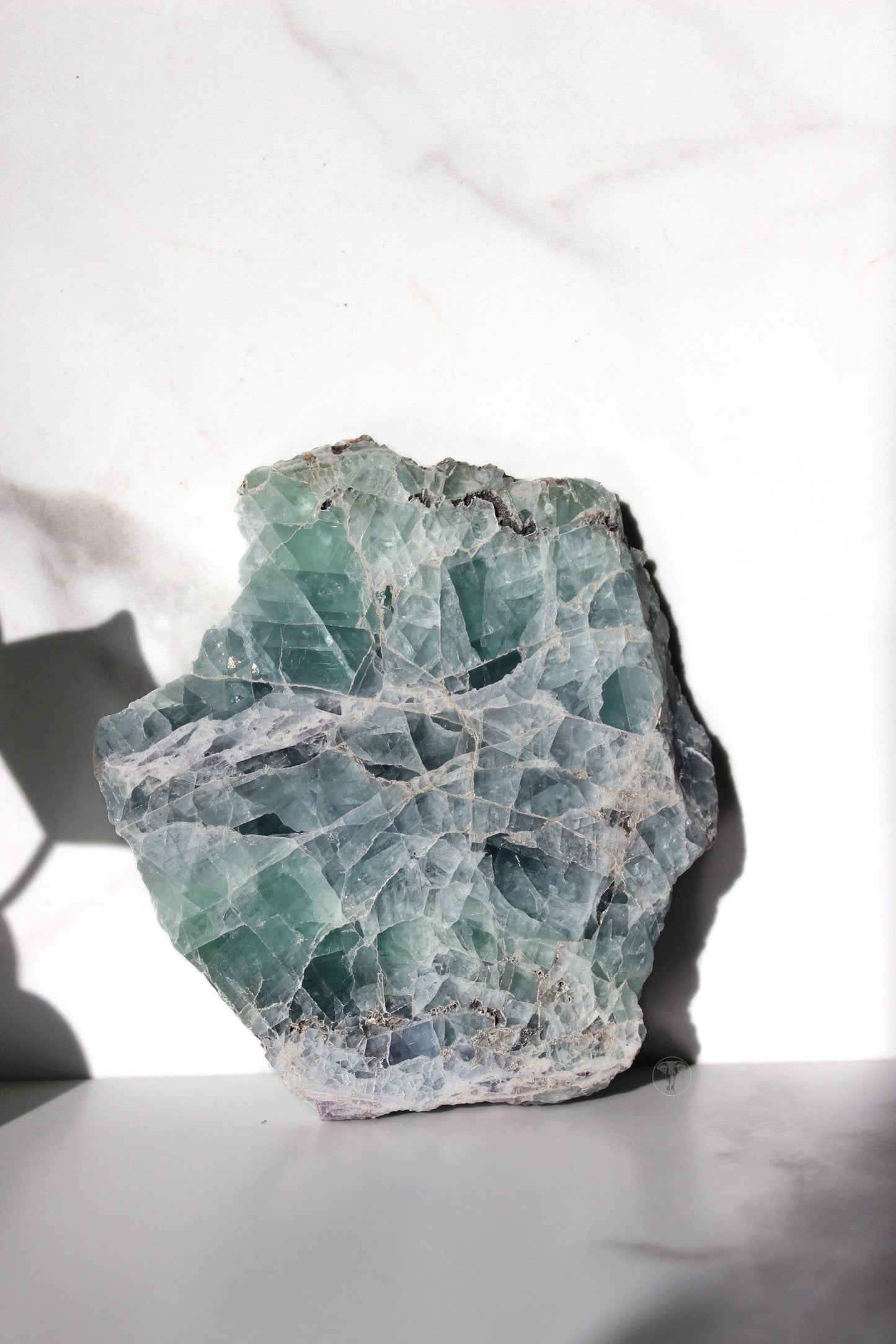 Green and Blue Fluorite Slab | Fluorite Slab |  Tons of Soul