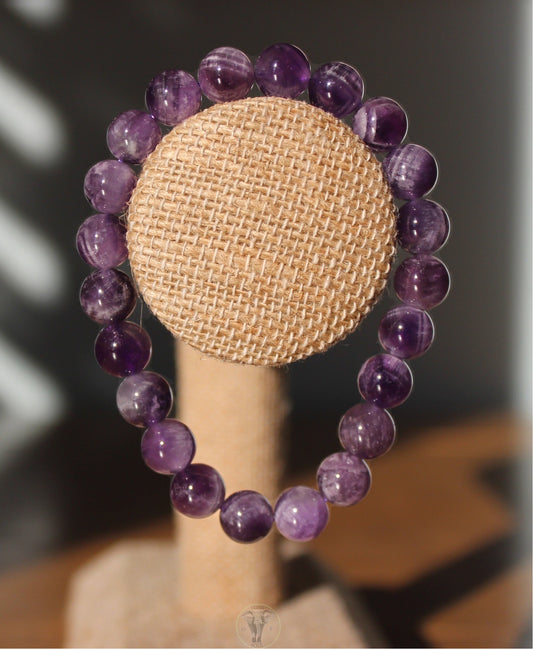 Dream Amethyst | Chevron Amethyst Bracelet 8mm