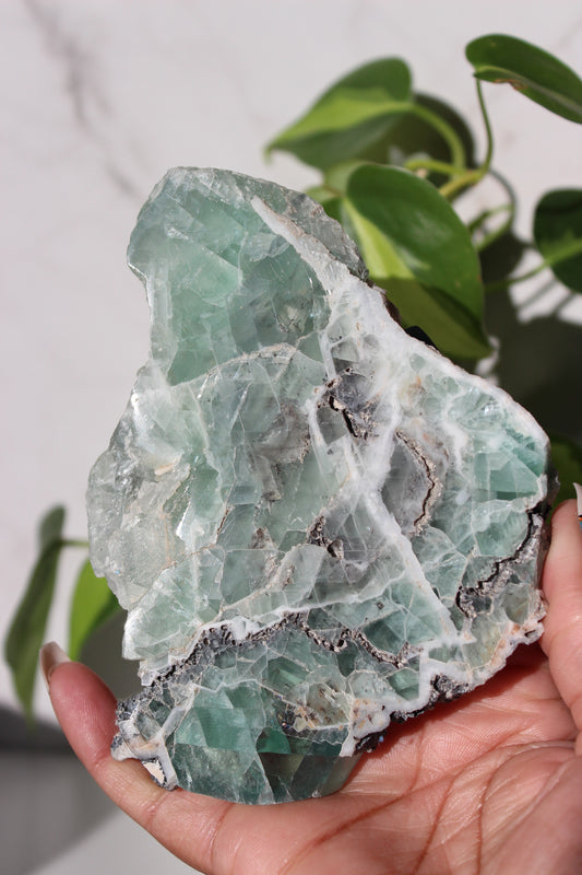 Green Fluorite Slab | Fluorite Slab |  Tons of Soul