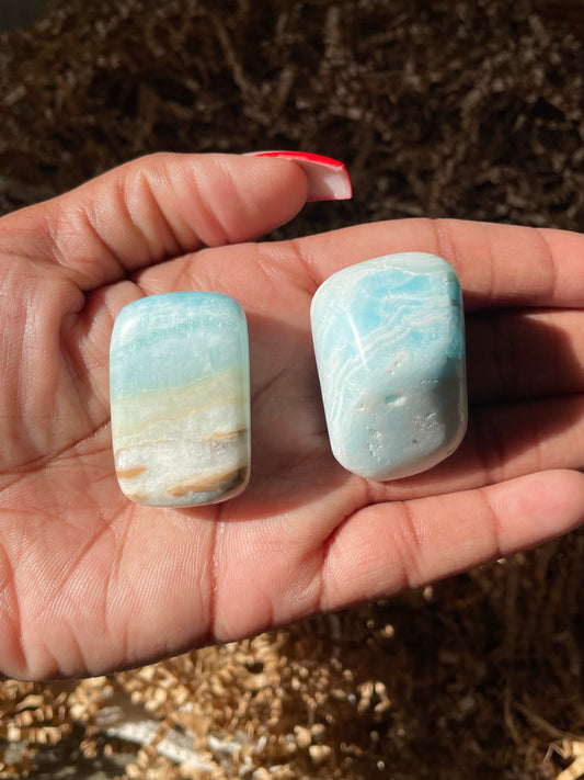 Blue Aragonite Tumble