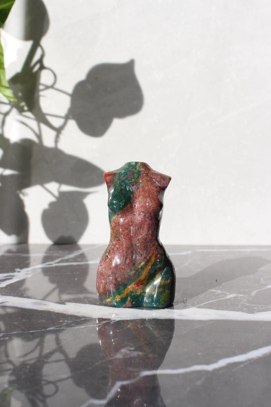 Ocean Jasper Goddess Model | Crystal Body Carving | Crystal Female Torso | Tons of Soul