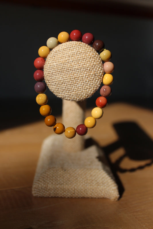 Mookaite Jasper 8mm Bracelet | Crystal Bracelet |  Tons of Soul