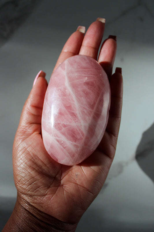 Large Rose Quartz Large Palmstone | Tons of Soul | Crystals #2
