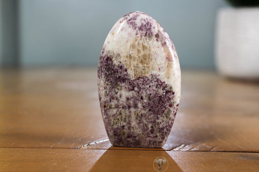Lepidolite with Smoky Quartz Freeform (2)