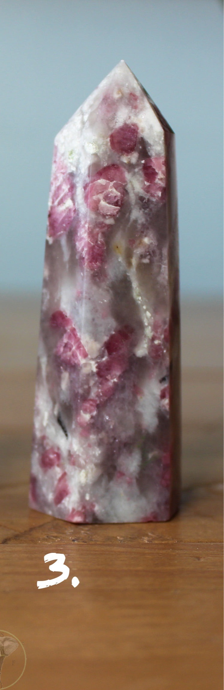 Unicorn Stone | Pink Tourmaline and Lepidolite Points | Unicorn Stone Towers | Crystals