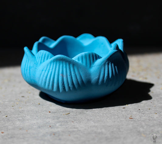 Hand Poured Flower Sphere or Tea Light Holder | Air Plant Display | Tons of Soul