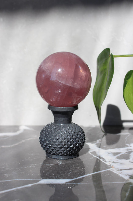 Gemmy Star Rose Quartz Sphere | Rose Quartz Ball | Tons of Soul