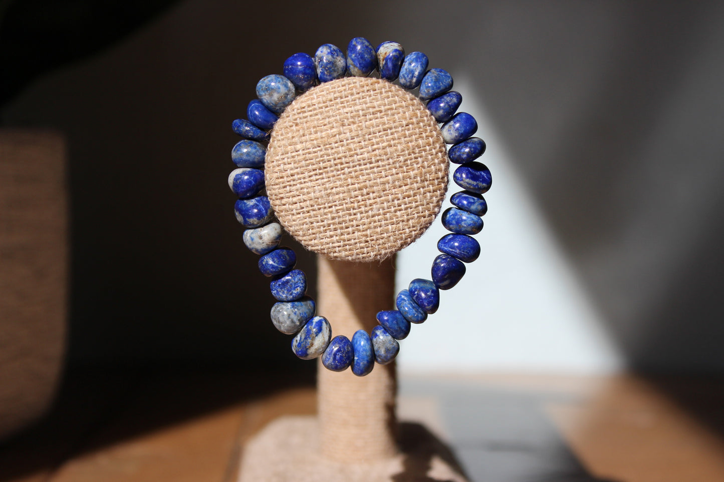 Lapis Lazuli Chunky Irregular Beads Bracelet | Tons of Soul