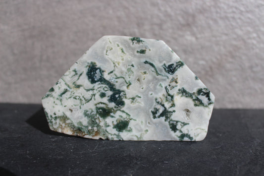 Self Standing Moss Agate Slab | Crystal Slab | Tons of Soul Crystals