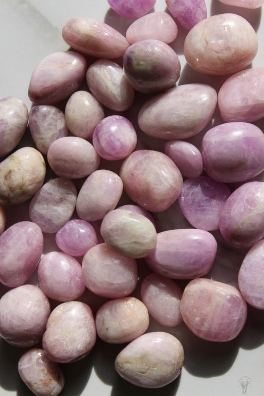 Pink and Lilac Kunzite Tumbled Stone