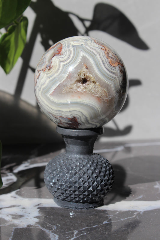 High Grade Crazy Lace Agate Sphere | Crystal Sphere | Tons of Soul