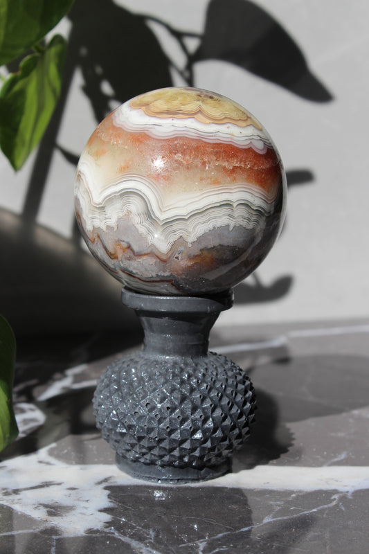 High Grade Crazy Lace Agate Sphere | Crystal Sphere | Tons of Soul