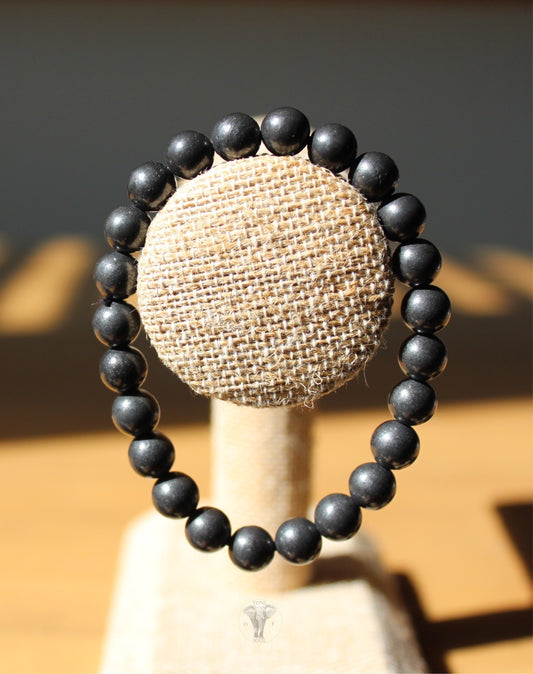 Shungite 8mm Stretch Bracelet | Crystal Bracelet | Tons of Soul
