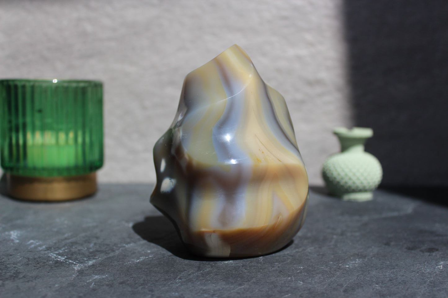 Banded Agate Flame | Brown Agate Flame | Tons of Soul