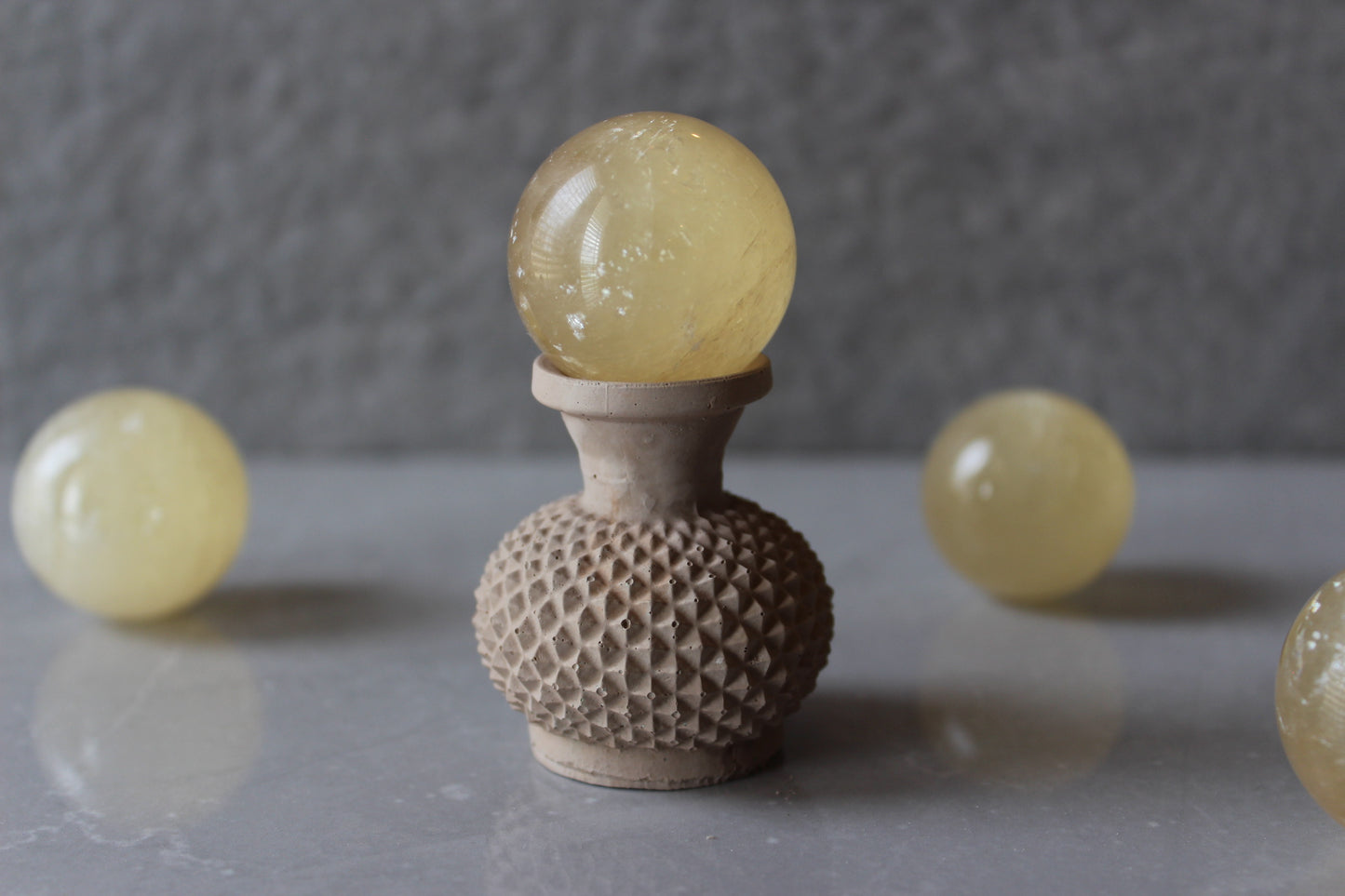 Optical Honey Calcite Sphere | Yellow Calcite Sphere | Tons of Soul