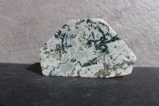 Self Standing Moss Agate Slab | Crystal Slab | Tons of Soul Crystals