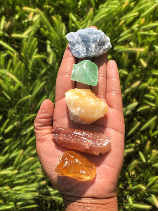Calcite Chakra Set