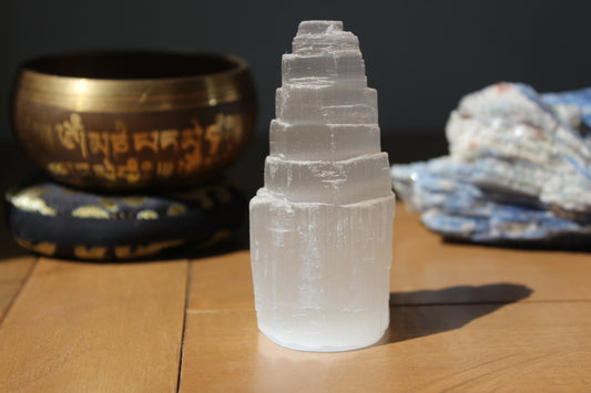 Satin Spar Iceberg Tower | Selenite Gypsum | Satin Spar Tower | Satin Spar Skyscraper