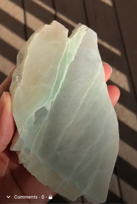 Garnierite | Green Moonstone Slab | Fb claim