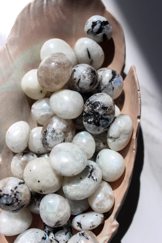 Rainbow Moonstone Tumbled Stone | Tons of Soul