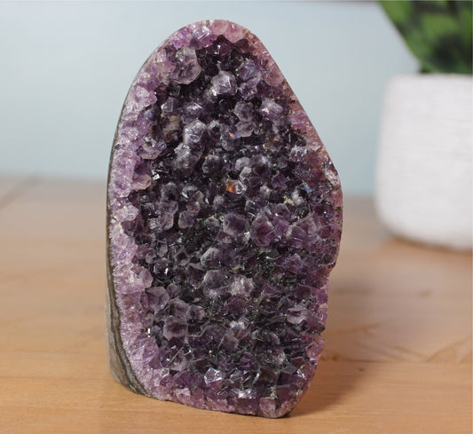 Amethyst Geode Cut base Freeform