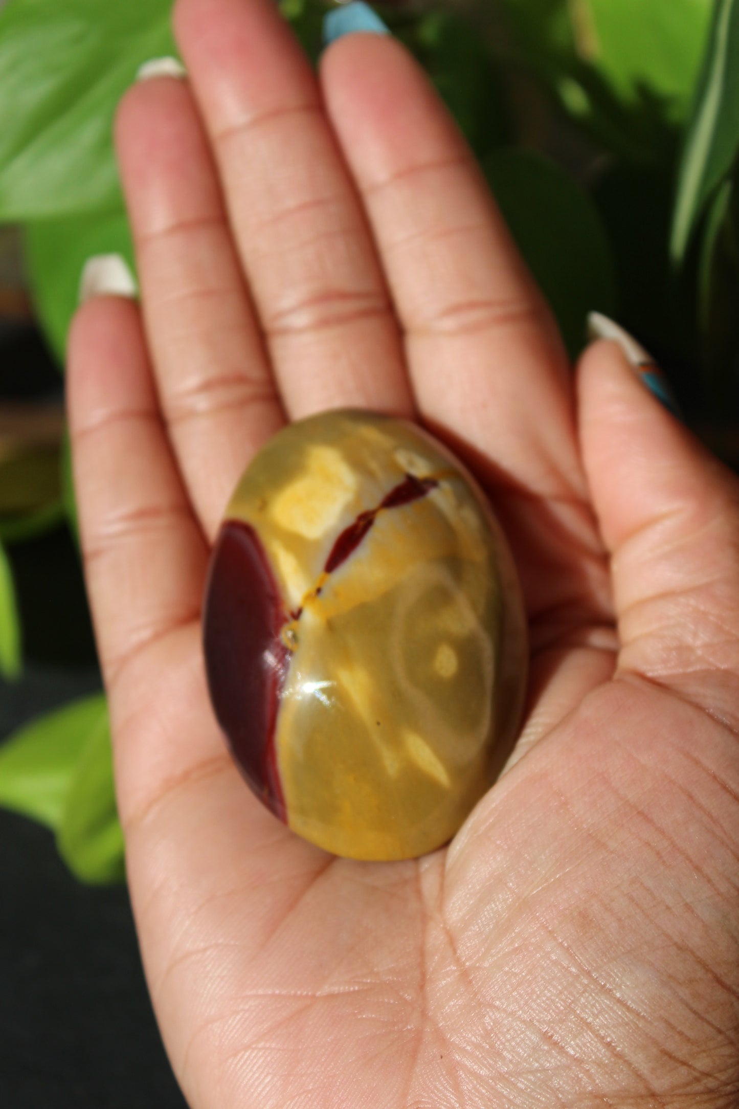 Mookaite Jasper Palm Stone | Polished Crystal Palmstone | Tons of Soul