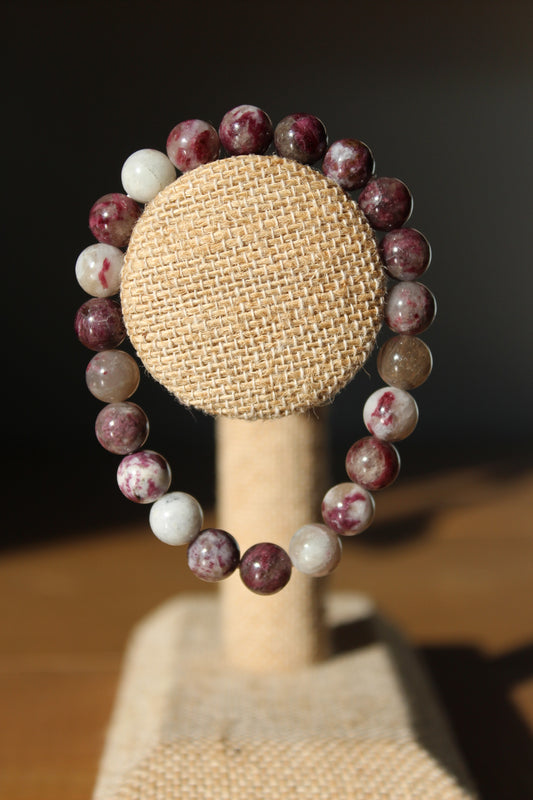 Pink Tourmaline Bracelet | Crystal Bracelet | Tons of Soul