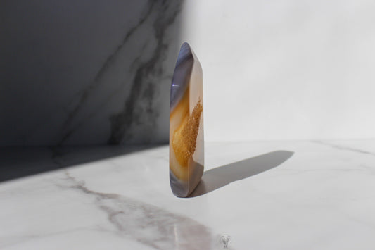 Thin Druzy Agate Tower | Druzy Agate Point | Tons of Soul