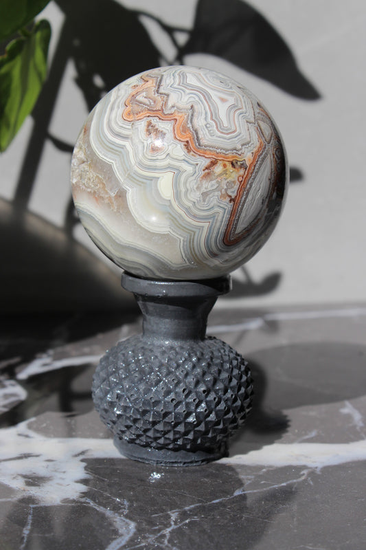 High Grade Crazy Lace Agate Sphere | Crystal Sphere | Tons of Soul
